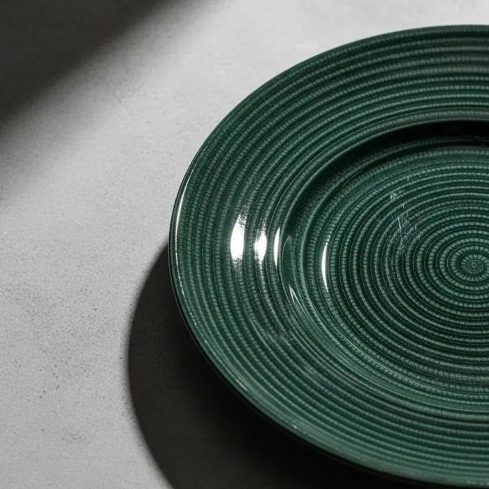 Plato base vidrio verde 04