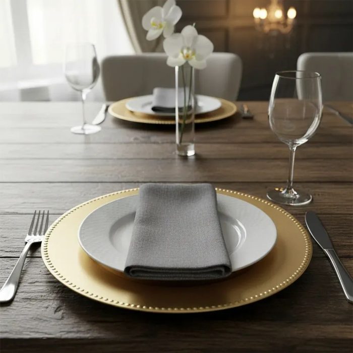 plato dorado borde perlado 05